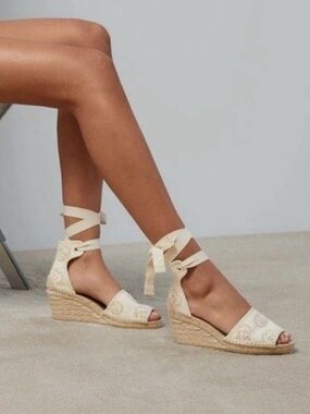 Gucci Damita embroidered GG logo espadrille sandals